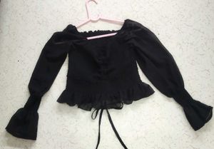 Georgette crop top
