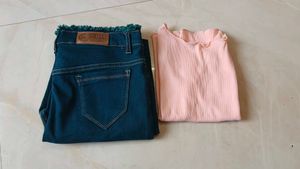 Zara Jeans & Top Set