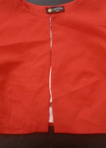 Red Crop Blazer