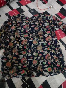 Blue Floral Top