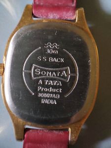 Sonata Red Rose Women Watch