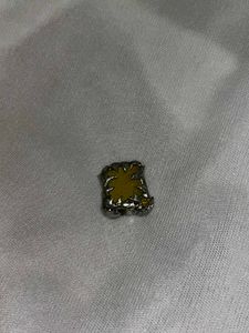 Punk Gothic Yellow Stone Charm