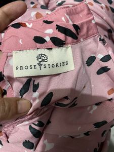 Pink Floral Print Dress