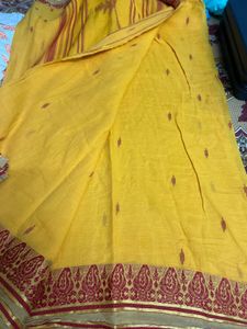 Pure Cotton used Tangail Saree for salw