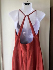 Elegant  Rust Maxi Azazie Dress(A8)