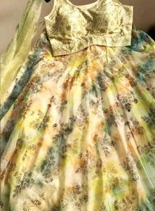 🆕🆕Multicolour Ready To Wear Lehenga Choli