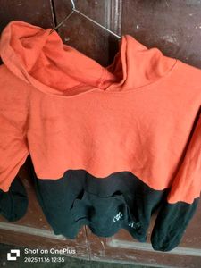 Kids Orange &amp; Black Hoodie Set