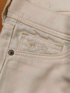 White Abercrombie Denim Jeans Girls 14 Size