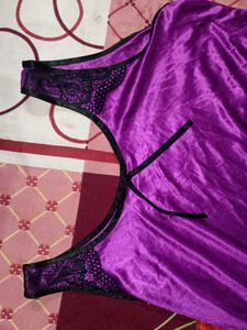 Purple Satin Nighty