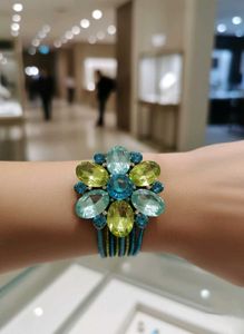 Stunning Floral Crystal Bracelet