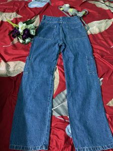 Patchwork Wide Leg Jeans