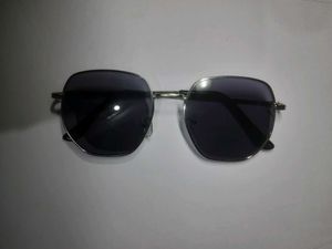 Stylish Silver Hexagon Sunglasses