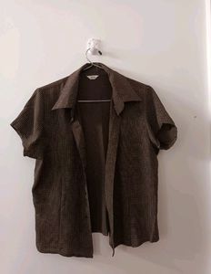 Brown Fitted Shirt