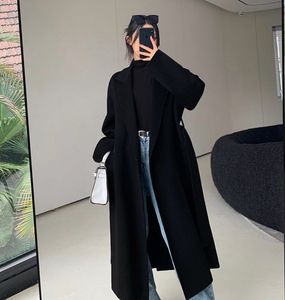 oversize warm Black Long Coat ( fits xxs till L)