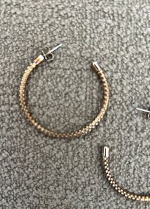 Antique Gold Hoops