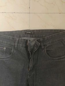 Dark Grey Denim Jeans