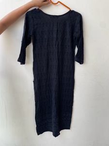 Black Chikankari Kurti