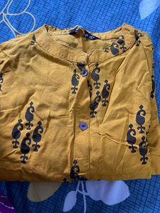Front Slit Collor Neck Kurta