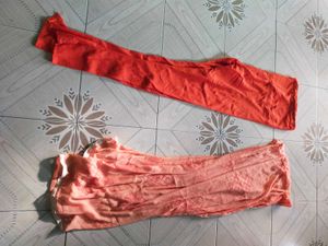 White &amp; Red Print Kurti