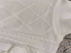 White Cable Knit Turtleneck