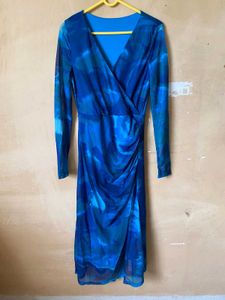 Abstract Print Bodycon Dress