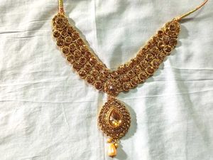 Necklace Mang Tika Earrings Set