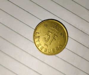 Five Franc Foreign Coin For Collection