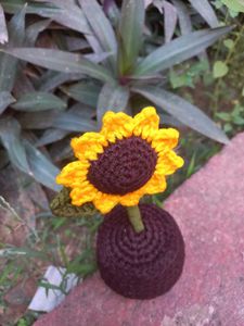 Crochet Sunflower Home Decor Or Gift