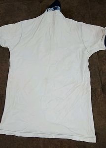 Stylish White Polo T-Shirt