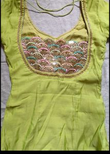 Lime Green kurti