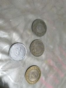 Indian Coin Collection 1,2,10