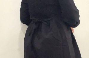 Yesstyle Korean Black Cotton Mini Dress