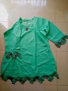 TEAL BLUE COLOUR TOP