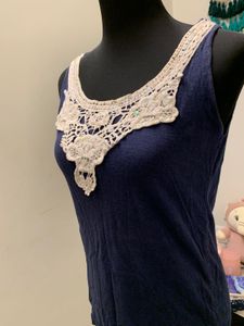 Lace Trim Tank Top