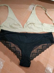 Bra and Lace Panty Set
