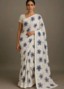Floral Print Saree
