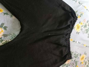 Woolen Leggings Black