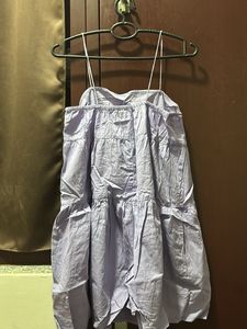 Lilac Babydoll Mini Dress
