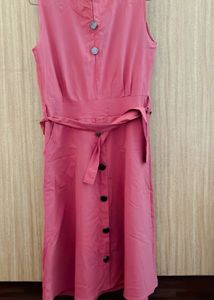 Thulian Blush Pink Color Knee Length Dress