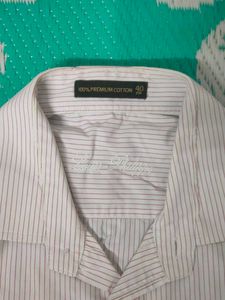 Louis Philippe - Striped Cotton Shirt