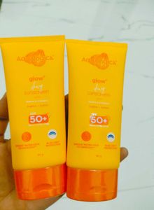Pack Of 2 ❤️ Aqualogica Glow 🌟 Sunscreens ✅