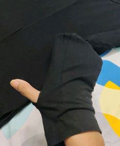 Rigo Black Thumbhole Full Sleeve T-Shirt