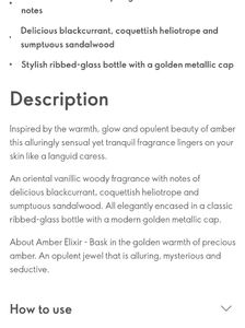 Oriflame 50ML Amber Elixir Eau De Perfume