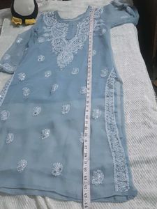 Long Kurti With Mirror Work
