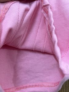 Baby Pink V Shape Core Top Long Sleeves