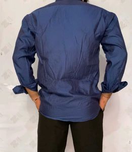 Royal Wear Blue Patterned Shirt