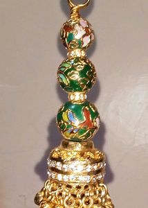 Vintage Cloisonne Tassel
