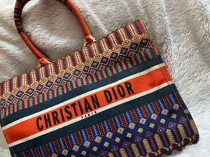 Christian Dior Canvas Tote Bag