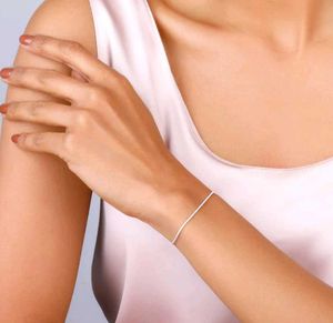 Elegant Silver Snake Chain Bracelet