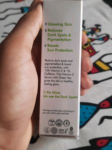Mcaffeine Green Tea &amp; Vitamin-C Face Serum, 30ml, Sealed